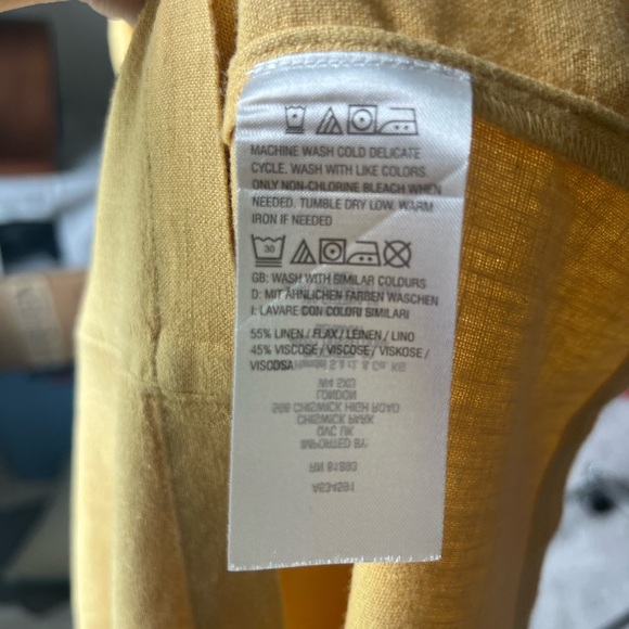 Studio Park x Leah Williams Regular Elevated Linen Dress XS - Picture 4 of 12